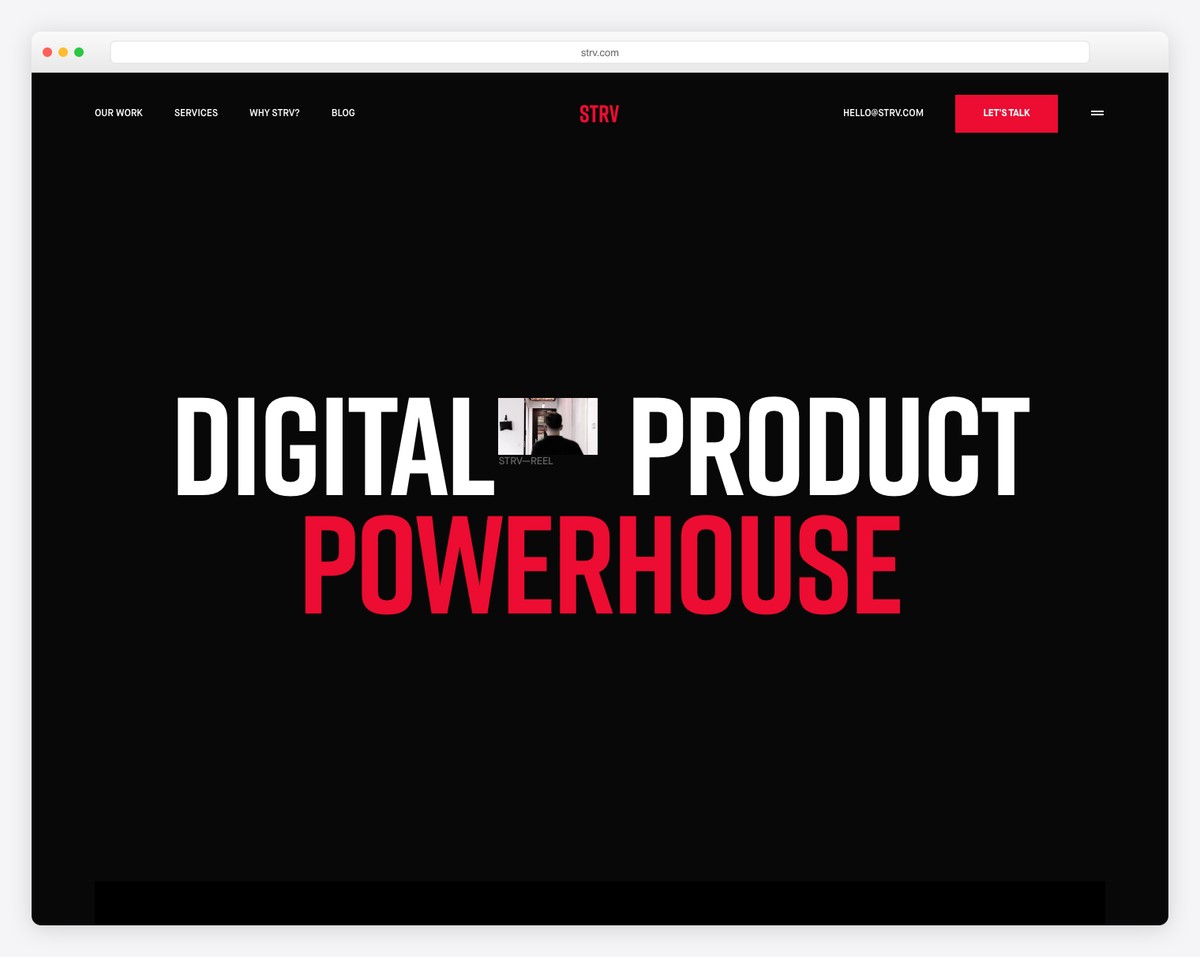 STRV - design agency based on Bootstrap template
