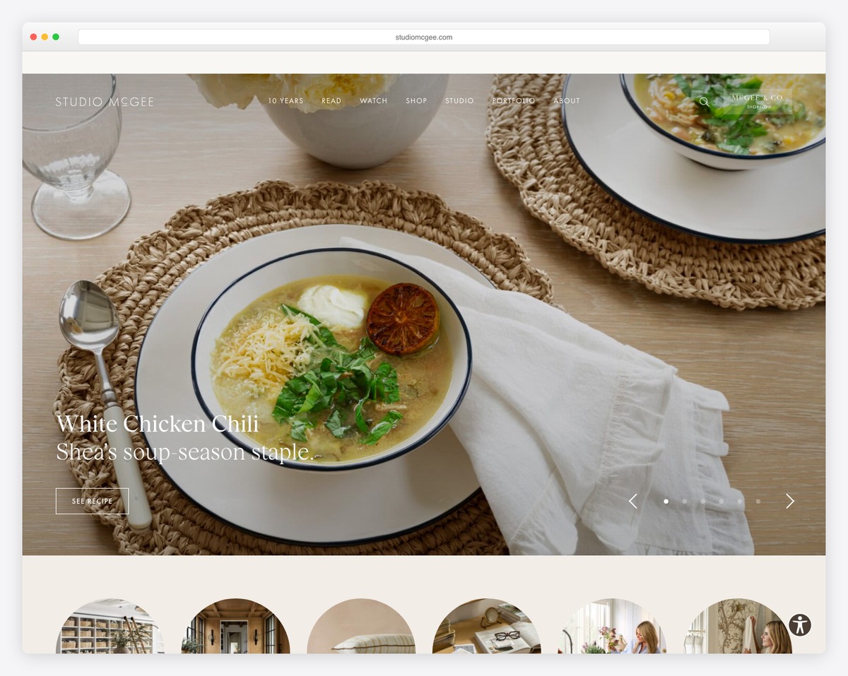 Studio McGee interior design website