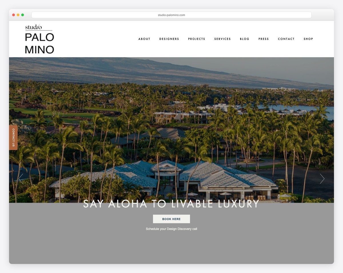 studio palomino website example