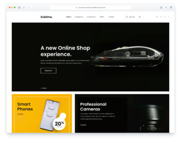 Sublime website template
