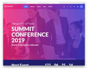 Summit website template