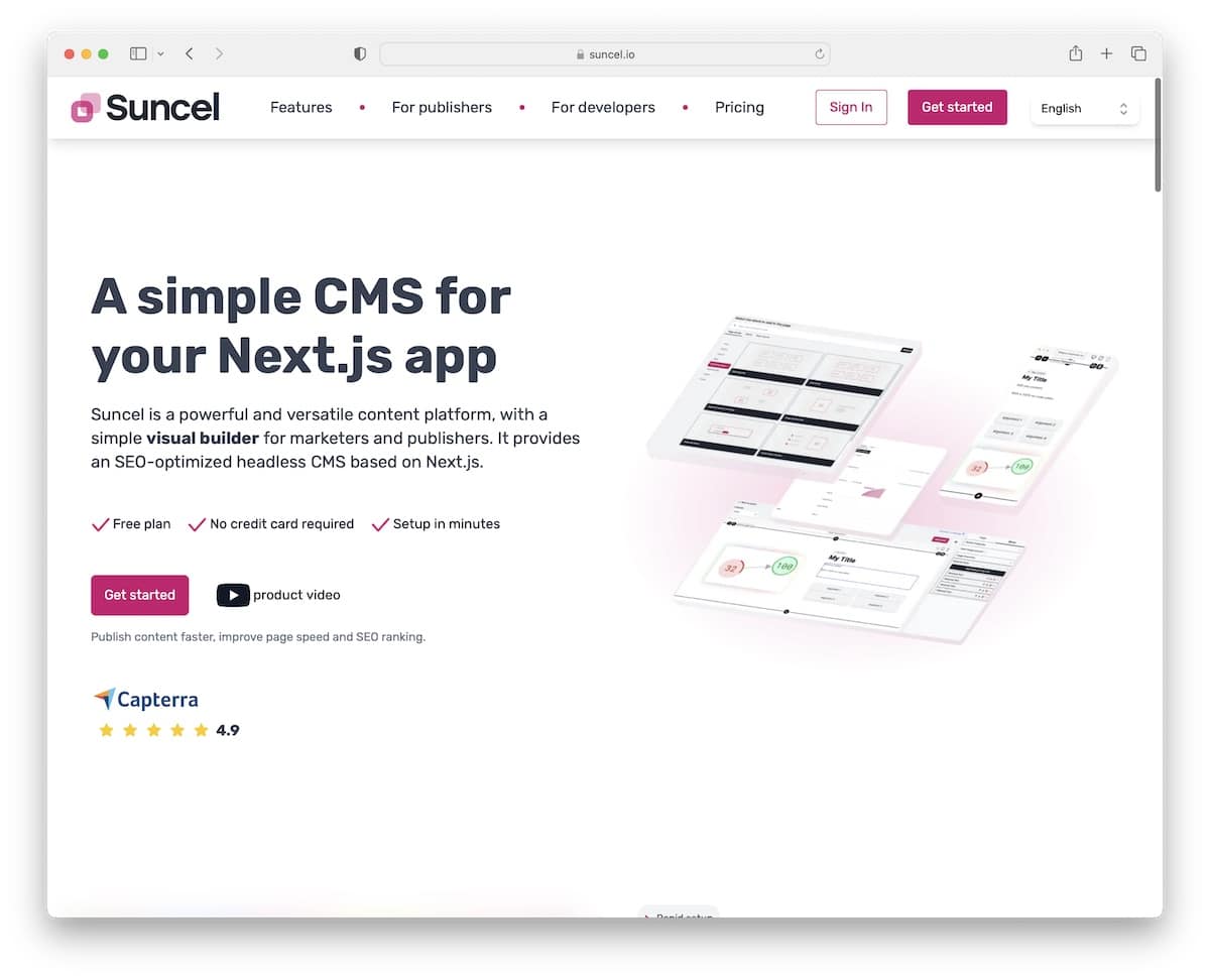 suncel cms for nextjs