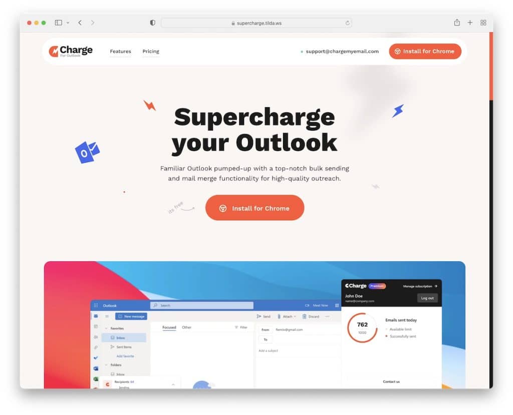 supercharge tilda website