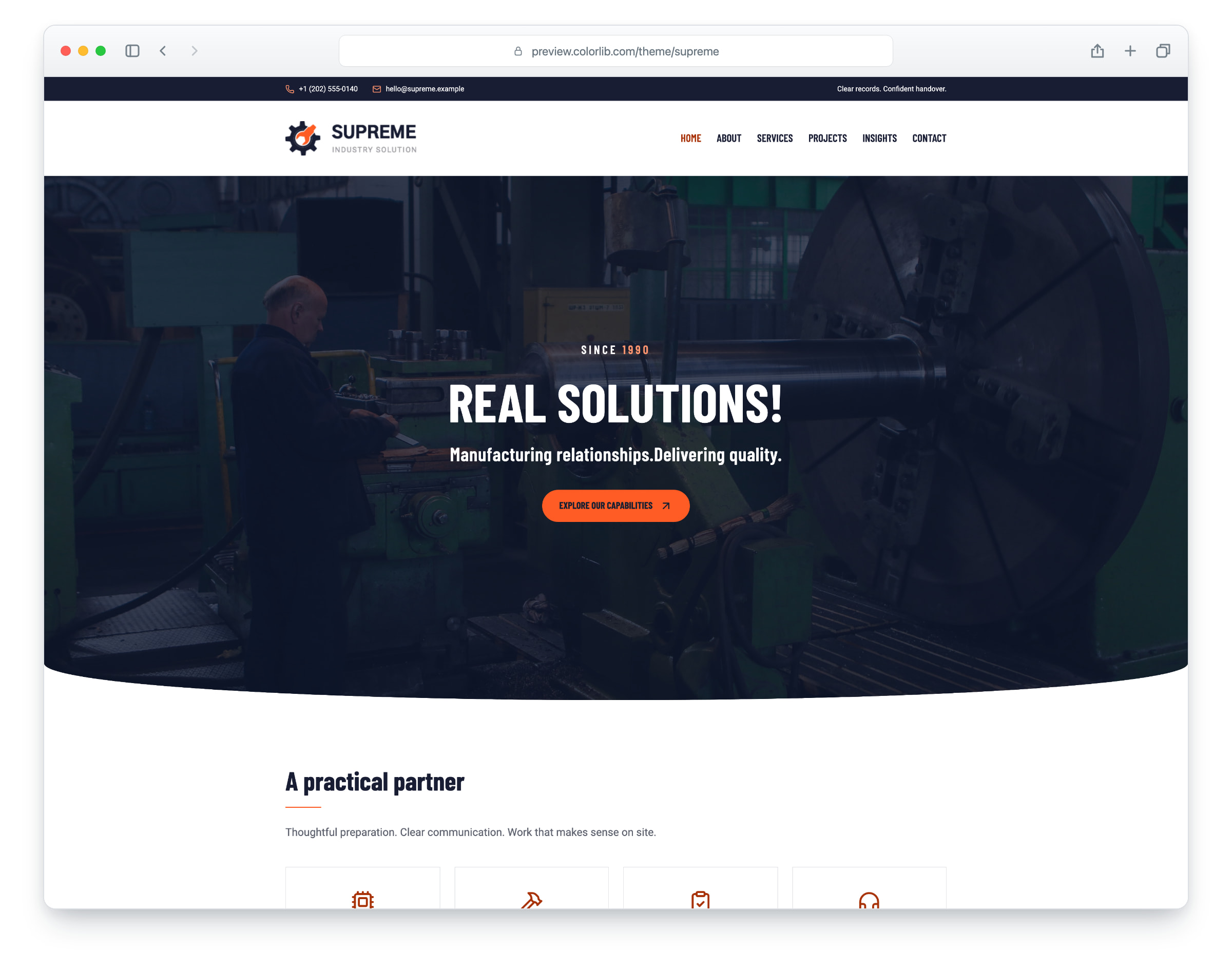 Supreme website template