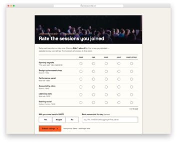 Survey Form V05 free HTML and CSS snippet by Colorlib