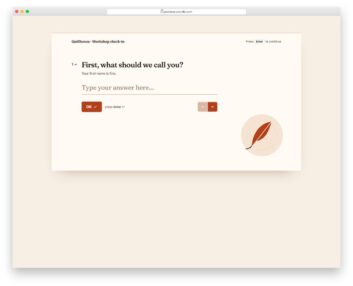 Survey Form V08 free HTML and CSS snippet by Colorlib