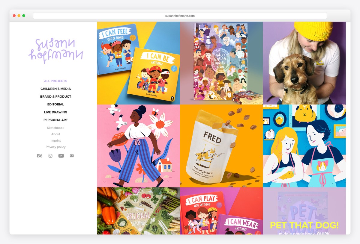 Susann Hoffmann illustration portfolio website