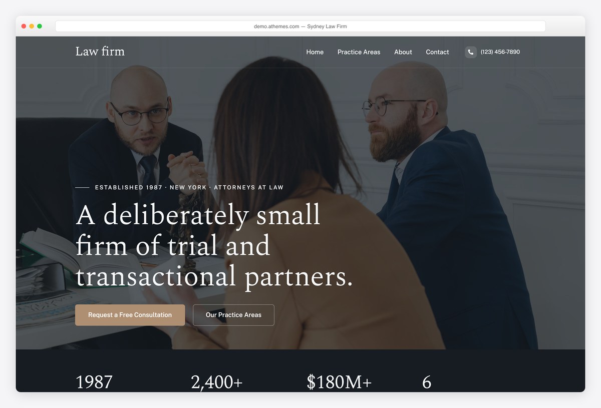 Sydney Law Firm starter site demo