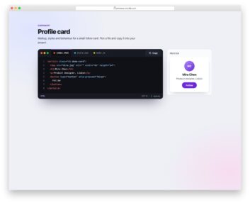 Tabs V12 free HTML and CSS snippet by Colorlib