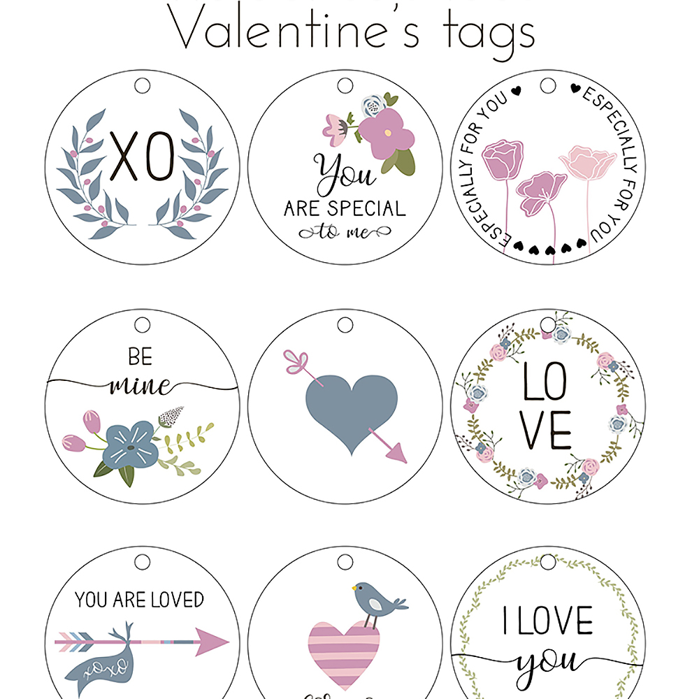 Free Printable Valentine’s Day Tags