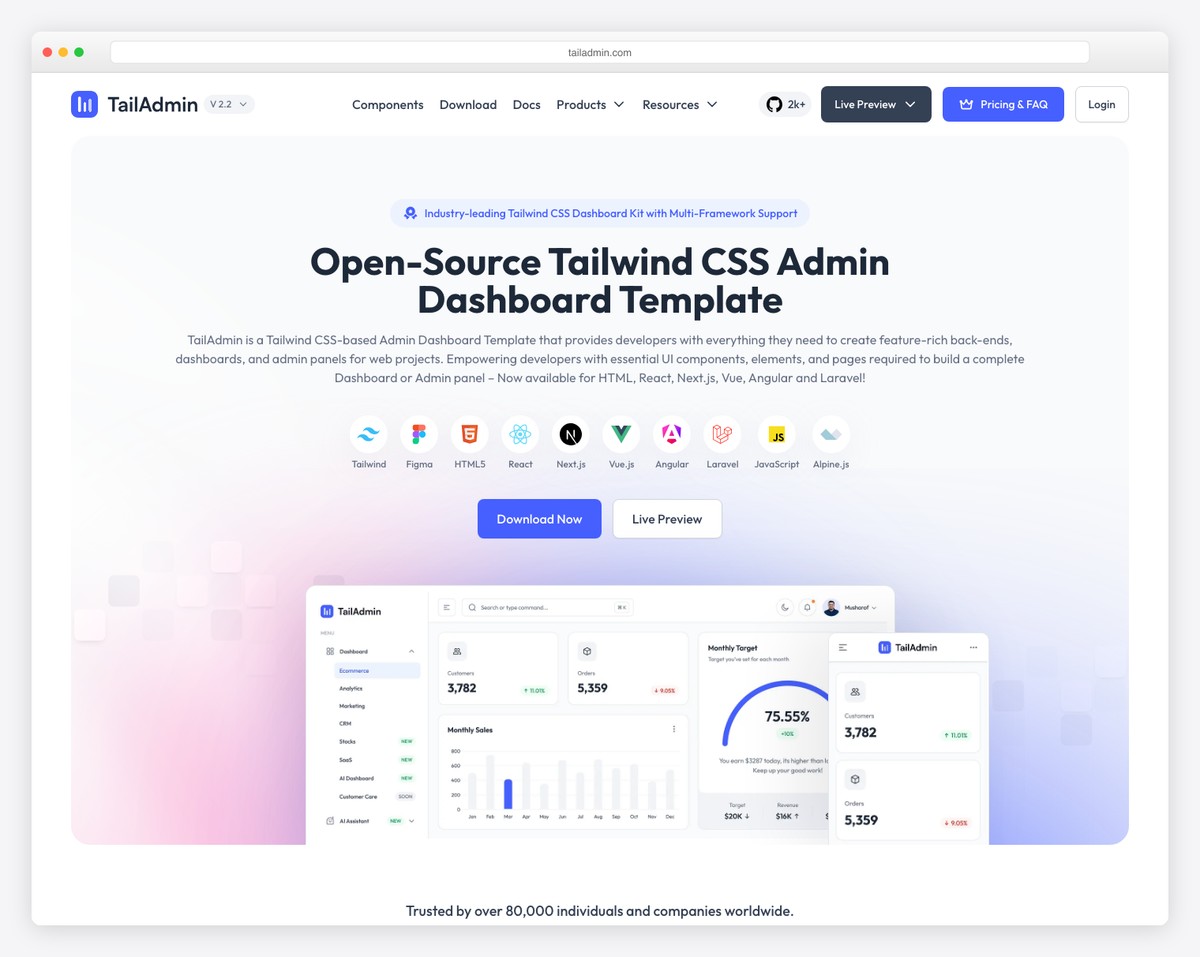 TailAdmin - Free Tailwind CSS Admin Dashboard Template
