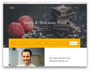 Tasty website template