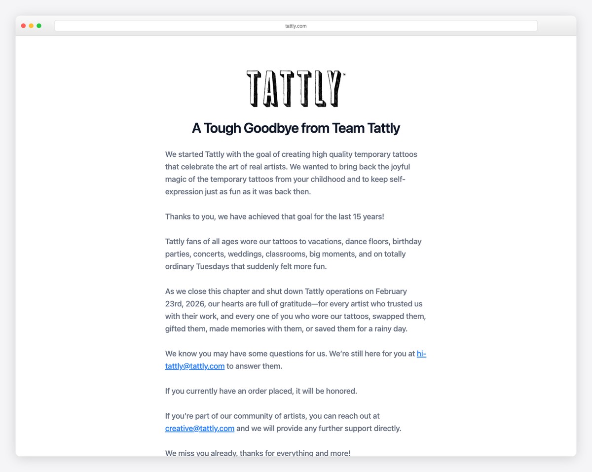 tattly small business website
