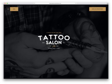 Tattoo Salon WordPress Themes