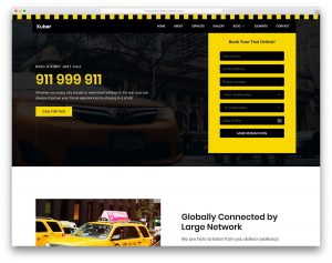 Taxi website template