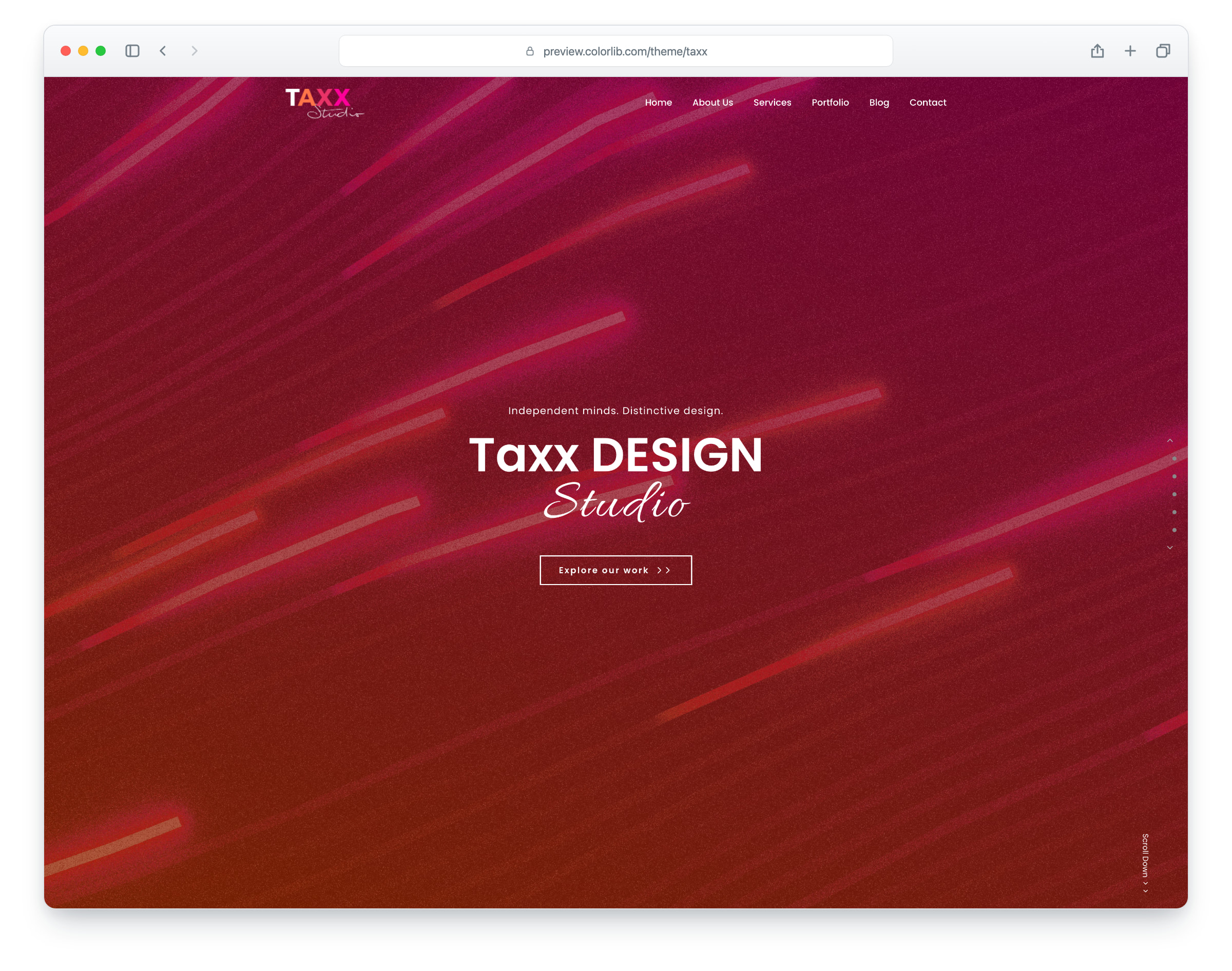 Taxx website template
