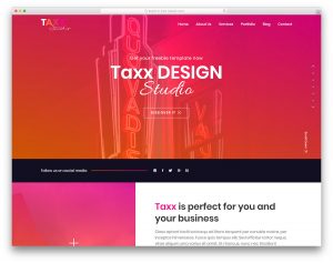 Taxx website template