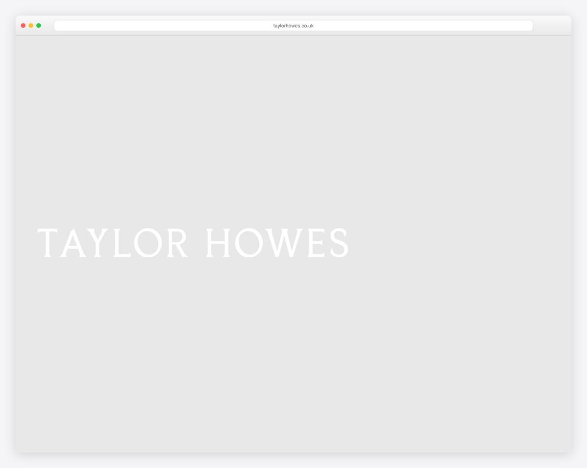 taylor howes website example