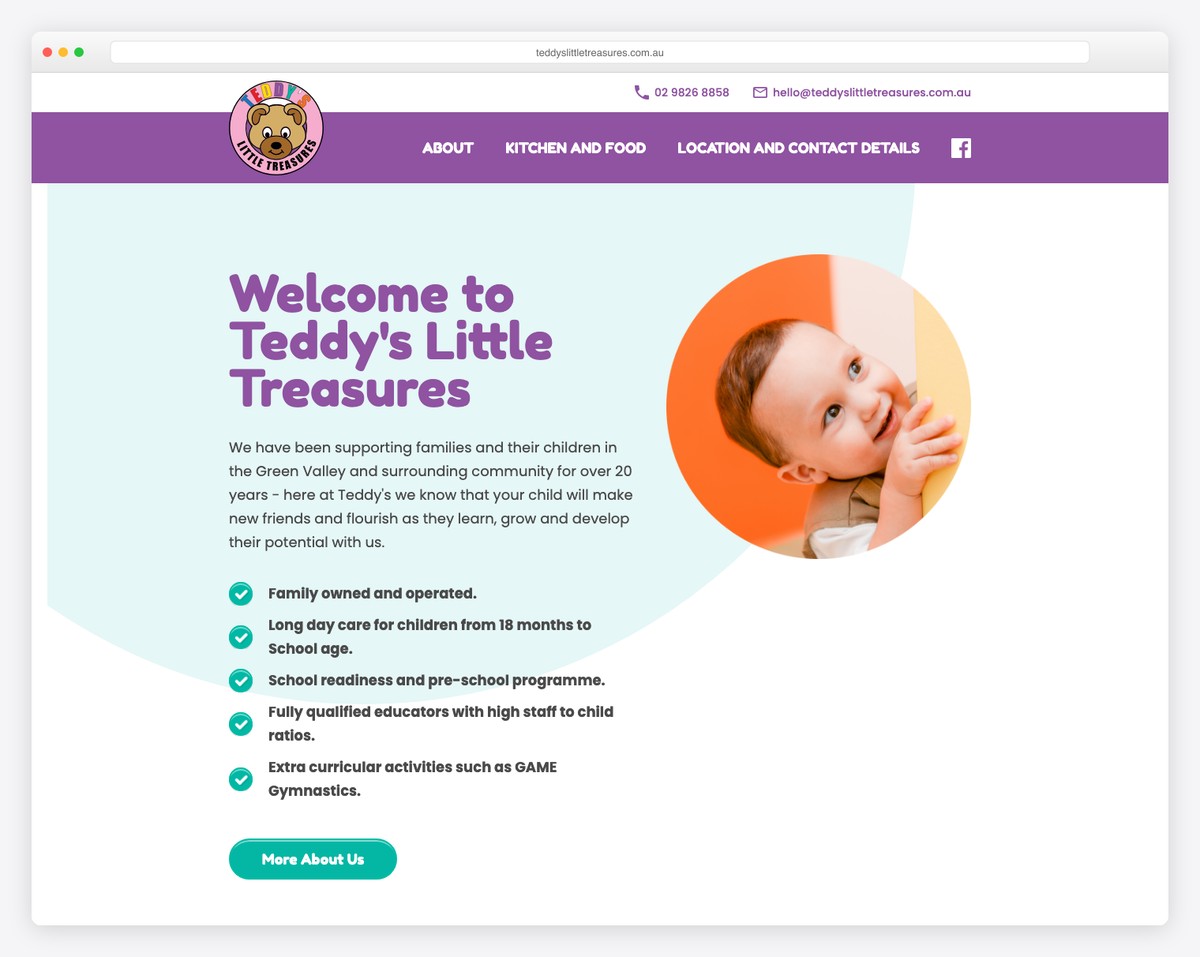 teddy's little treasures website example