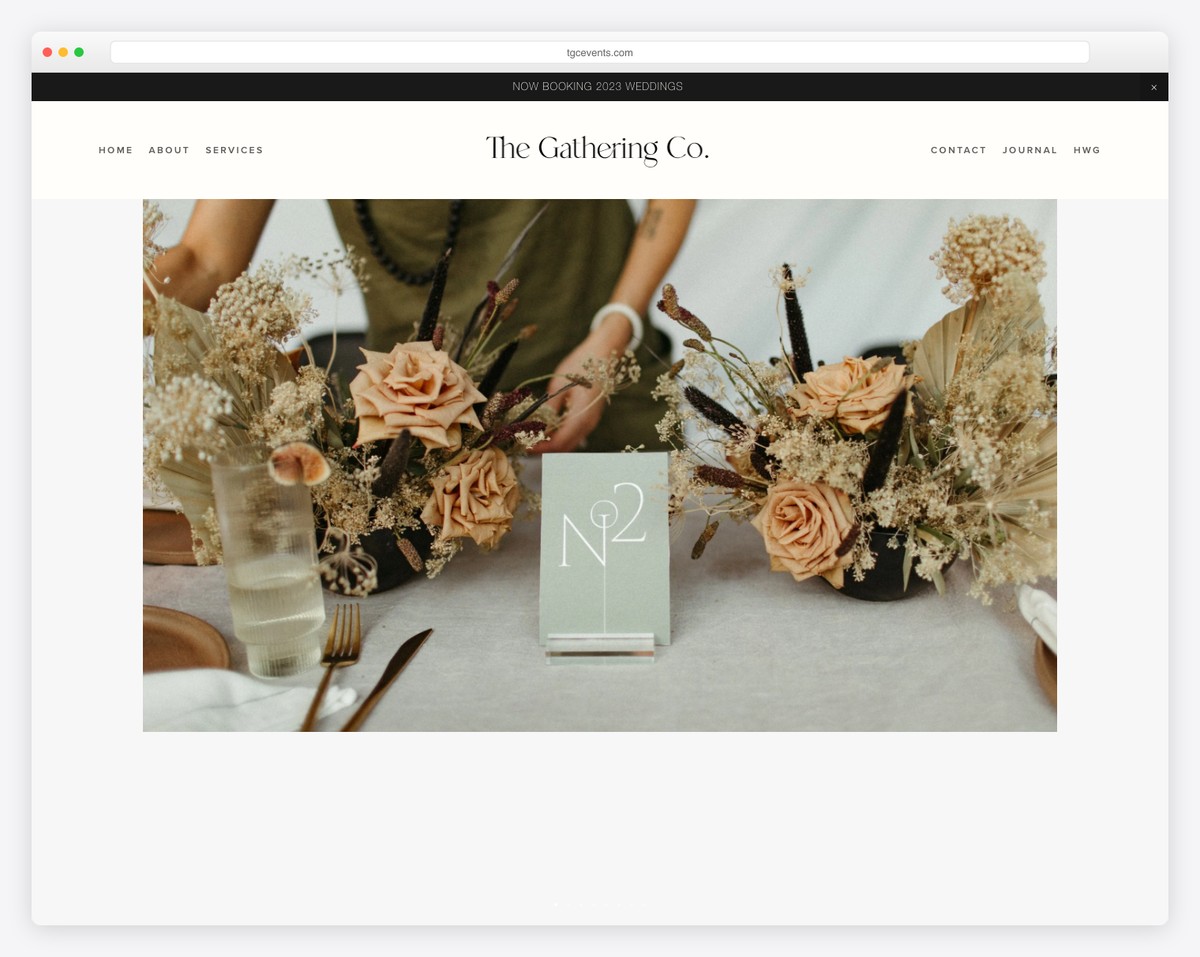 the gathering co. website example