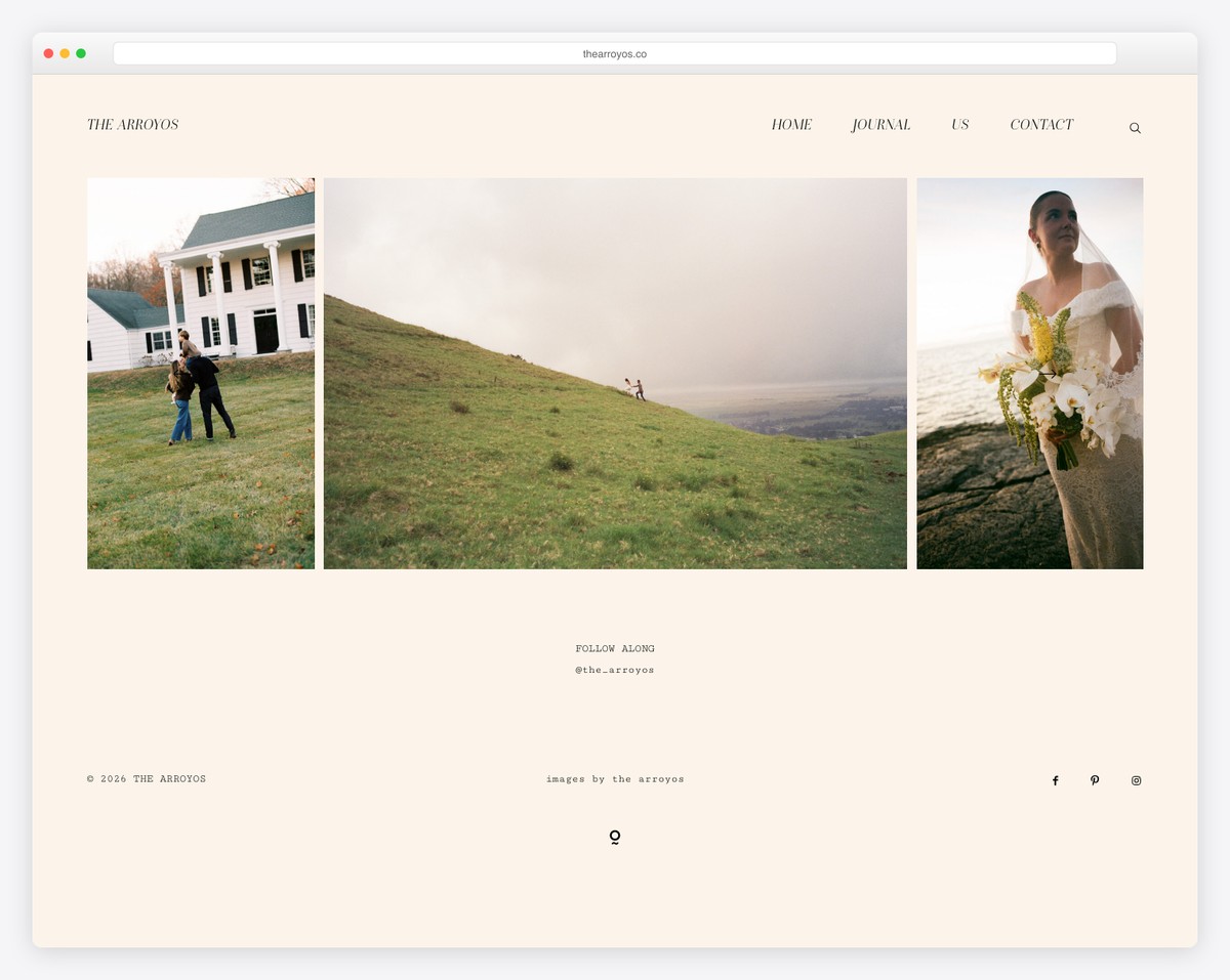 the arroyos wedding website