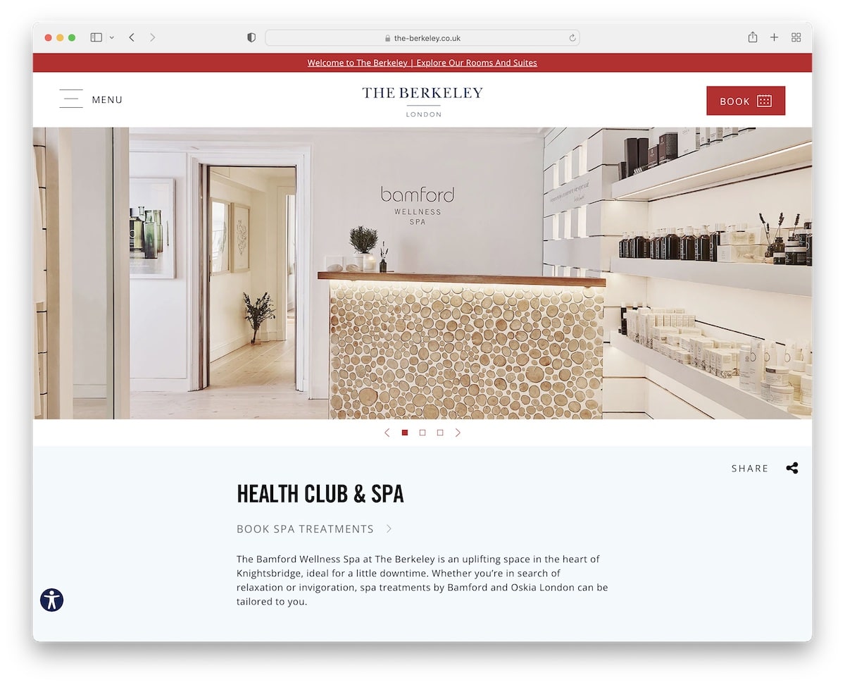 the berkeley spa website