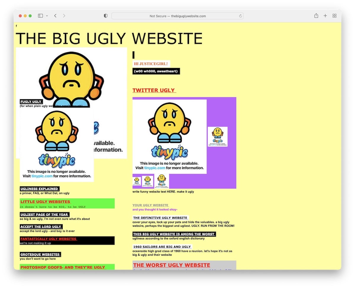 the big ugly website