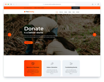 The Charity website template