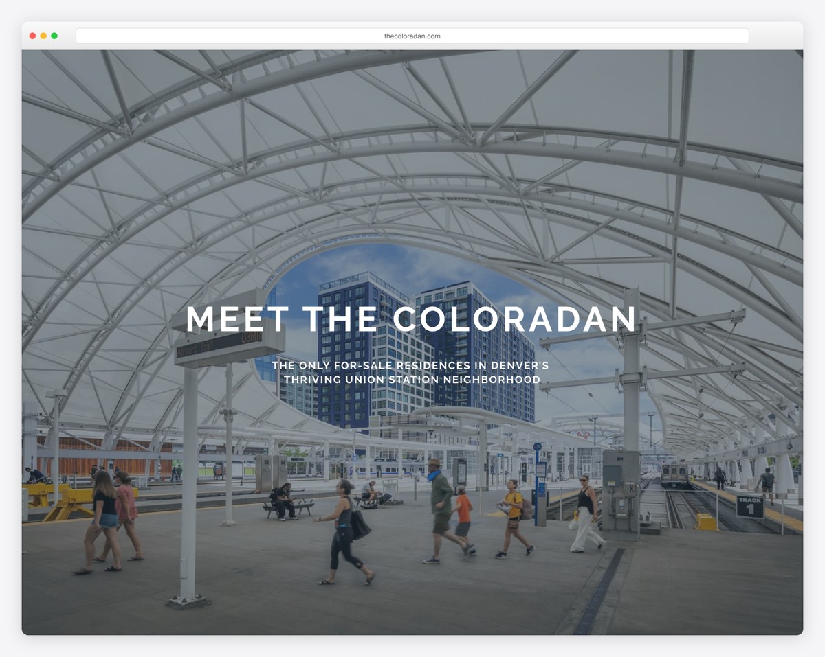 the coloradan squarespace website
