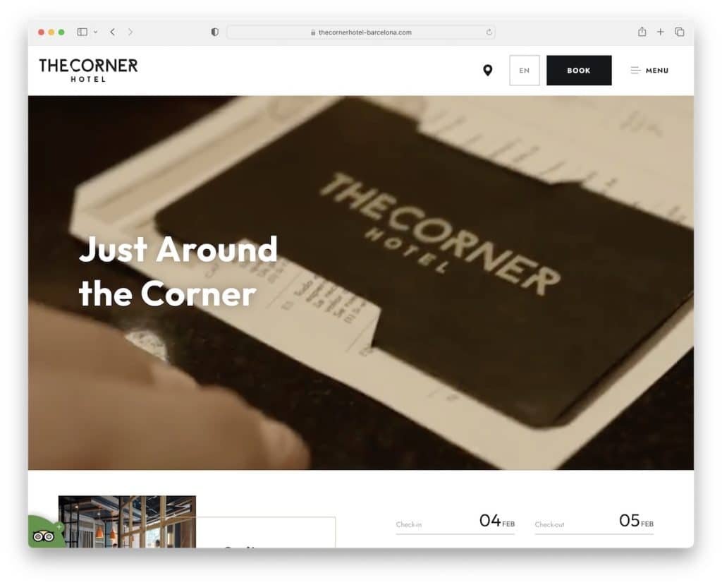 the corner hotel website