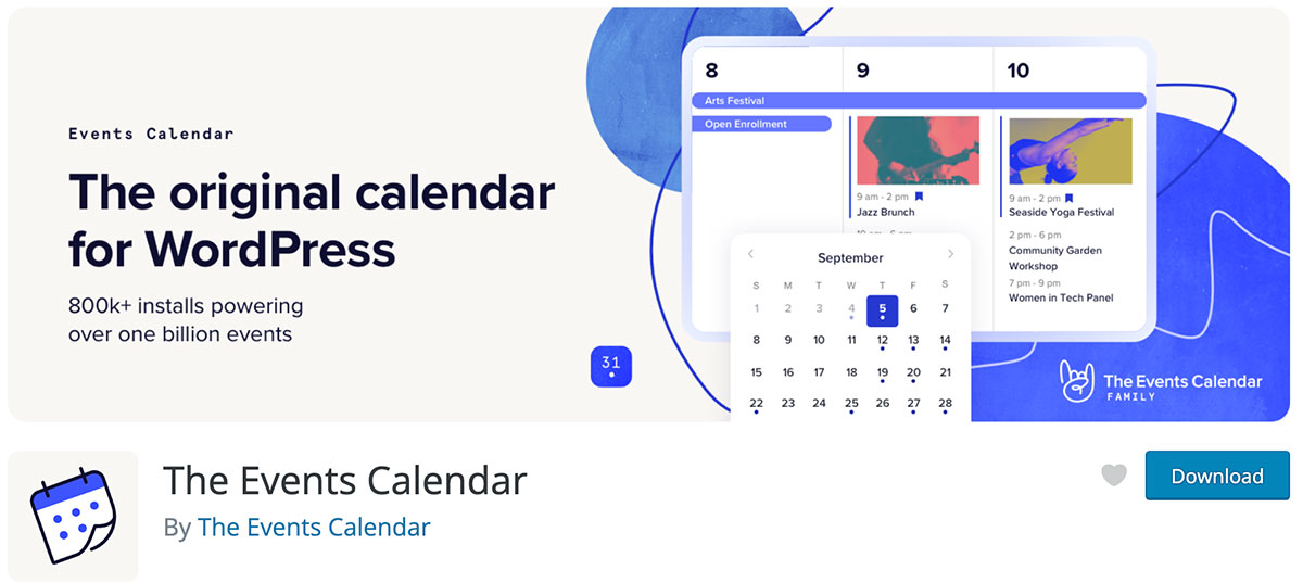 The Event Calendar WordPress plugin