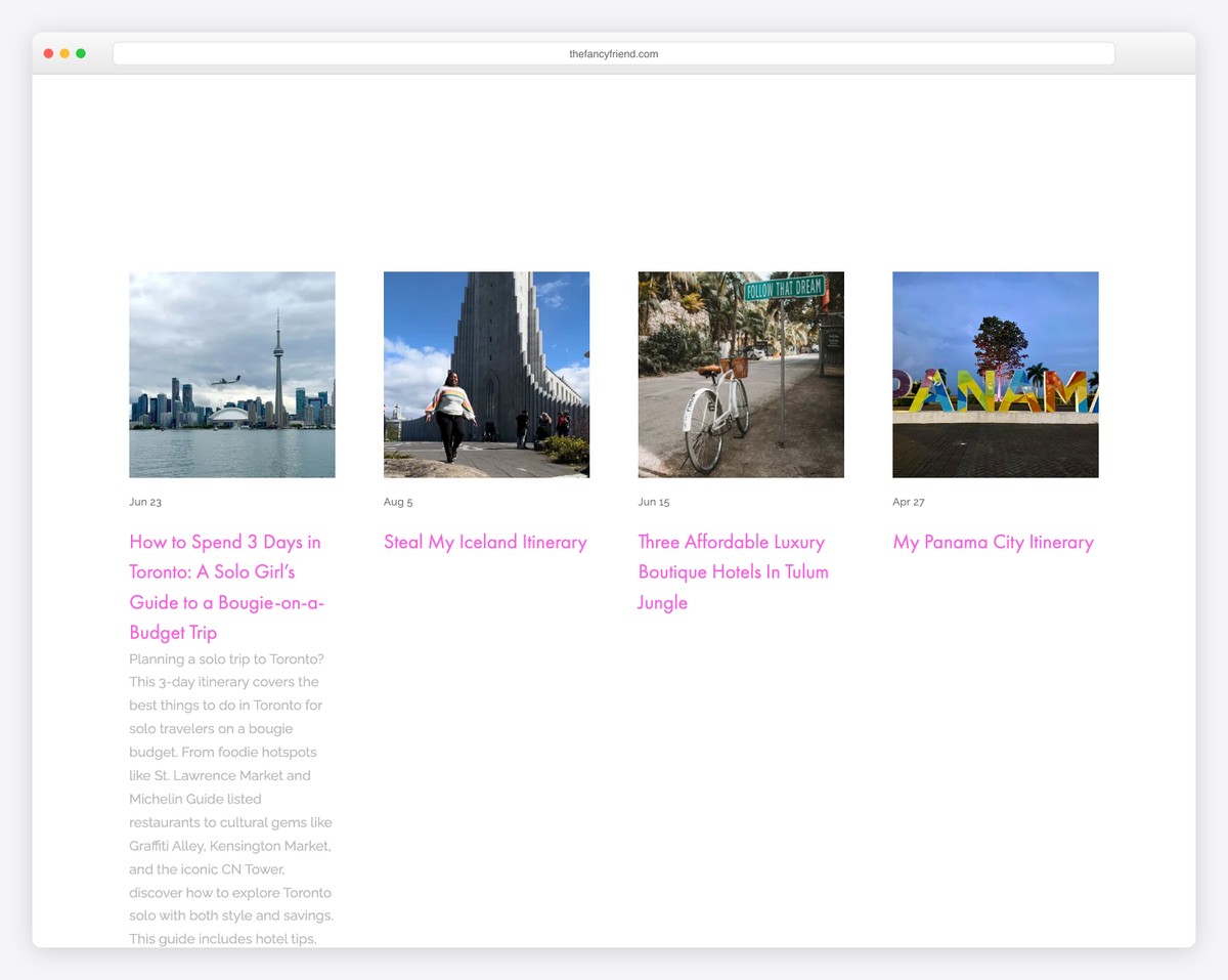 the fancy friend shop squarespace example