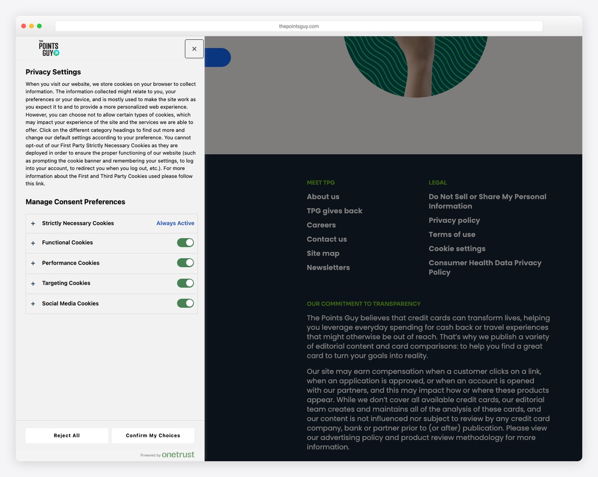 the points guy affiliate website example