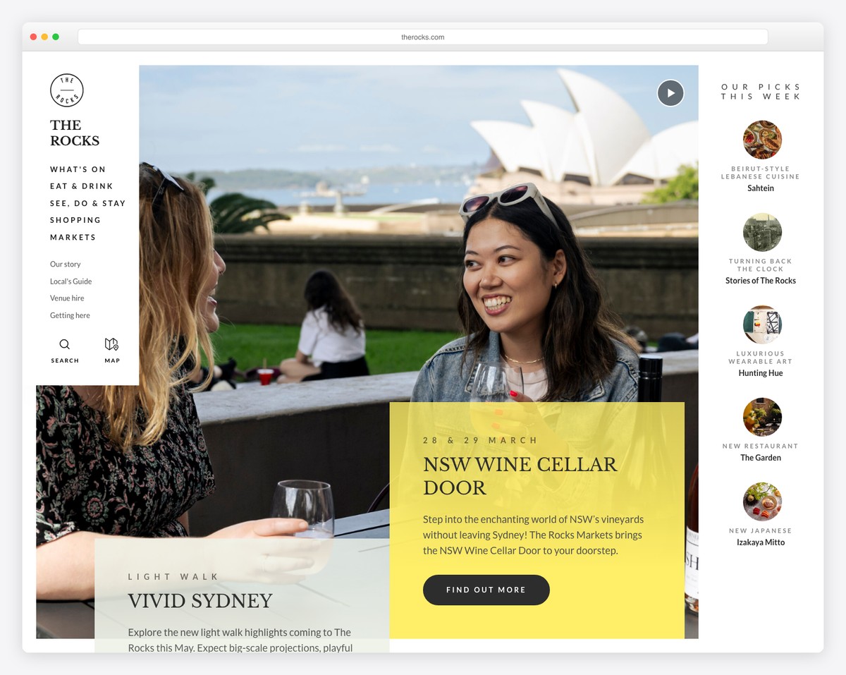 the rocks informational website