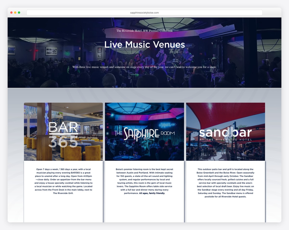 the sapphire room boise