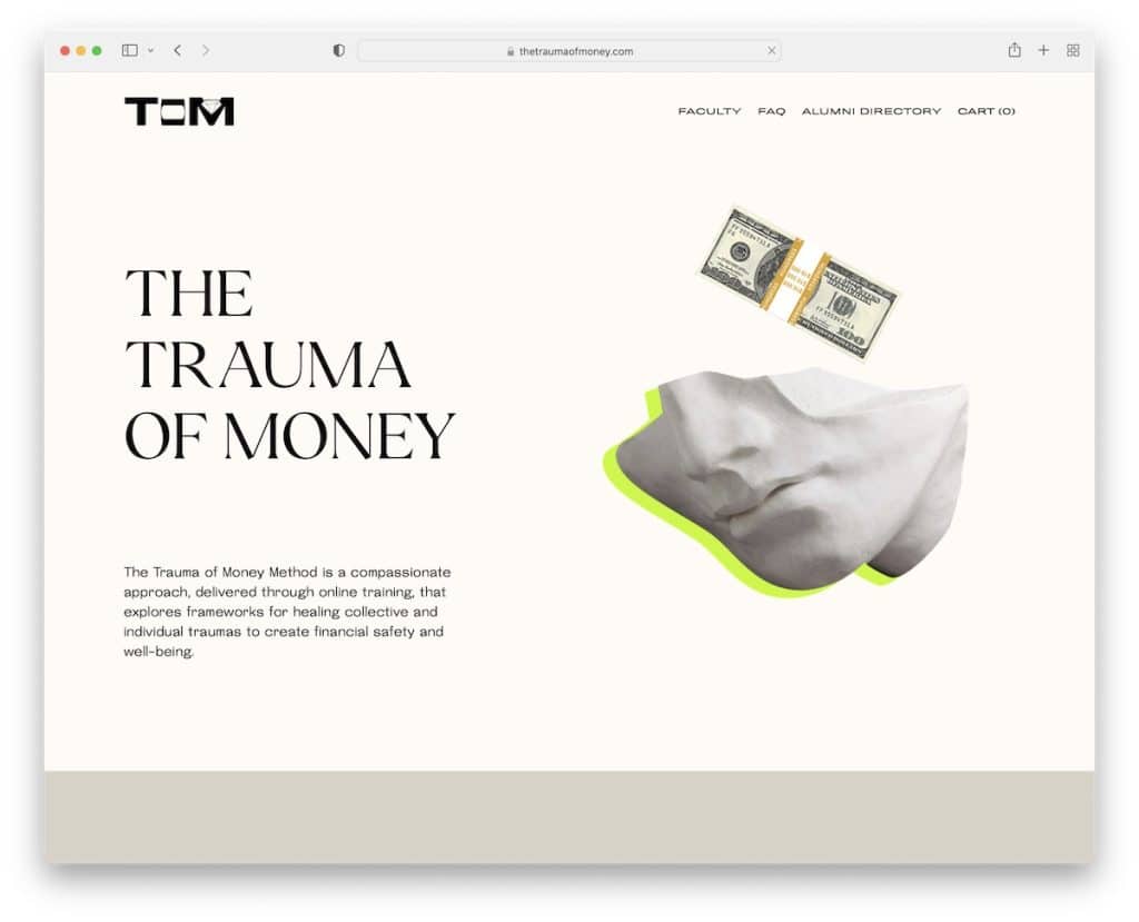 the trauma of money teacher website