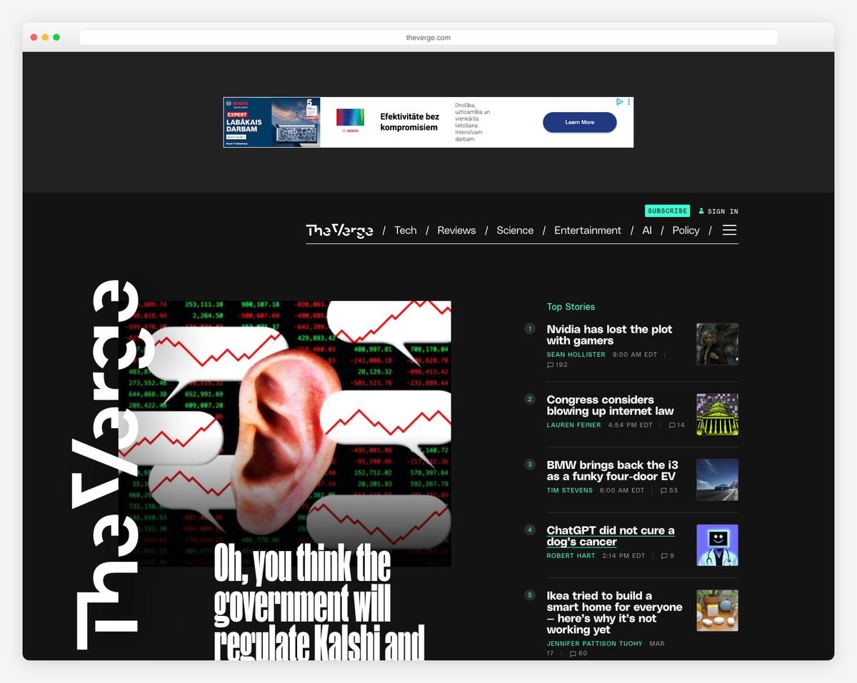 the verge blog example