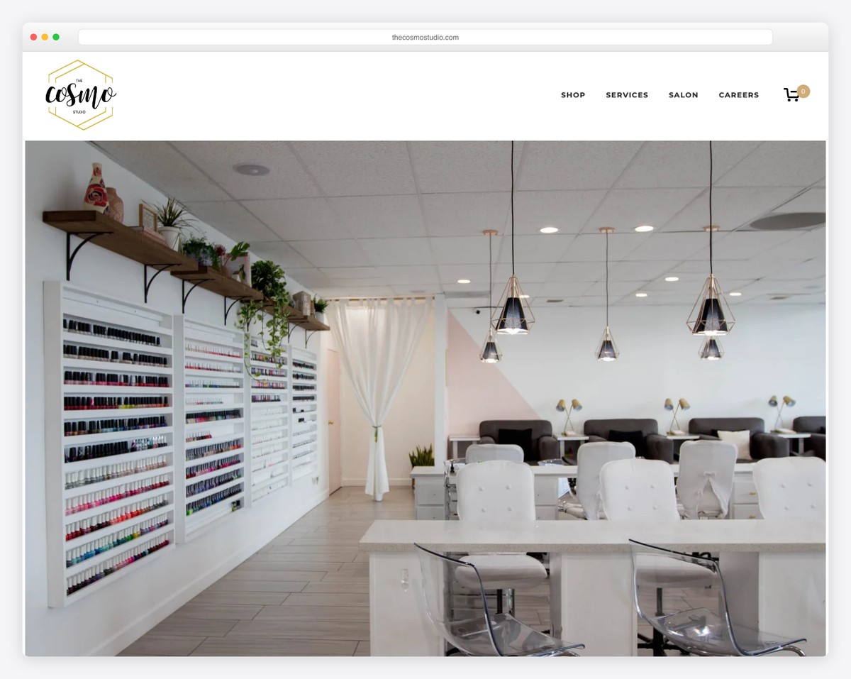 the cosmo studio website example