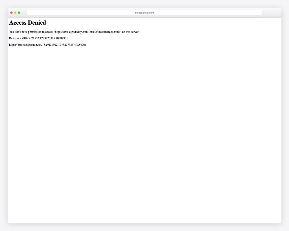 the edit effect website example
