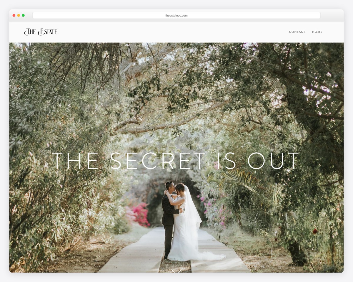 the estate website example