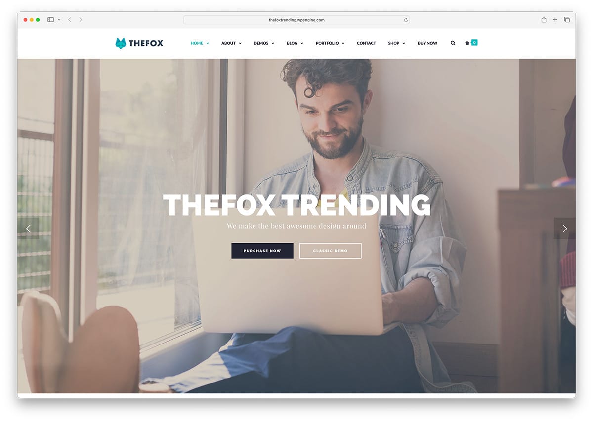 The Fox - performance optimized WordPress theme
