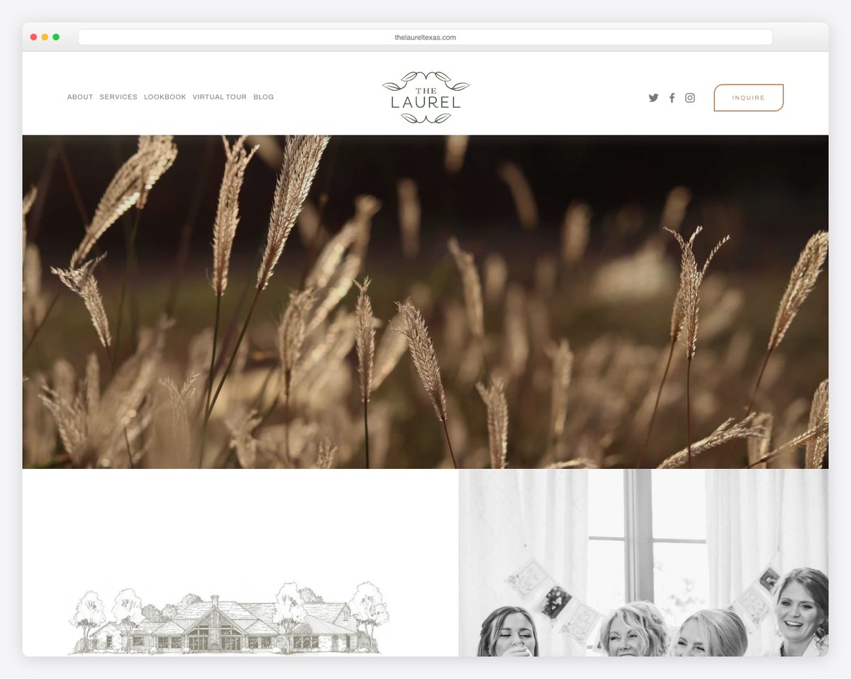 the laurel website example