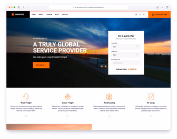 TheLogistico website template