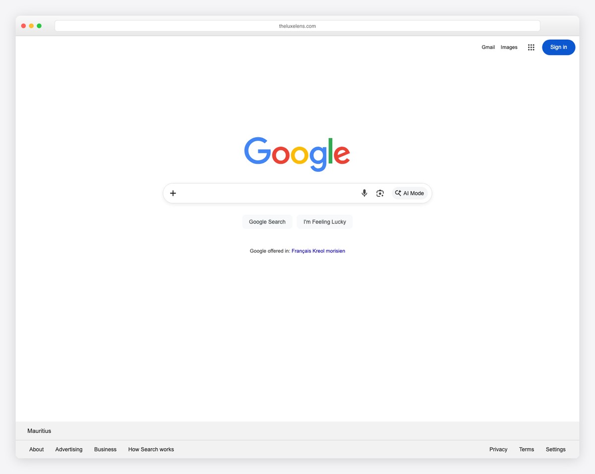 the luxe lens website example