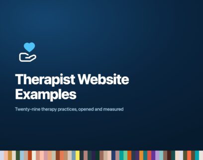 Therapist website examples