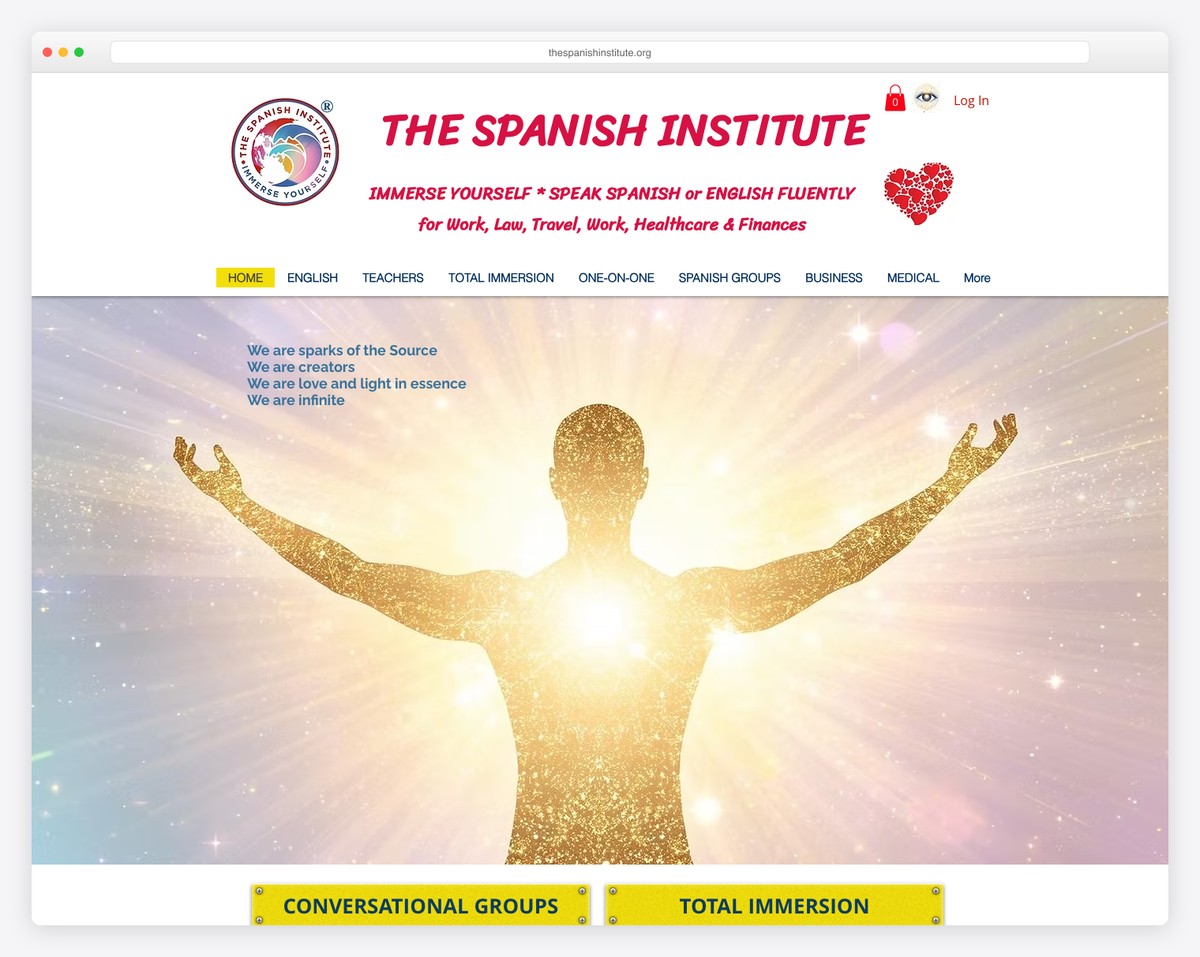 the spanish institute website example