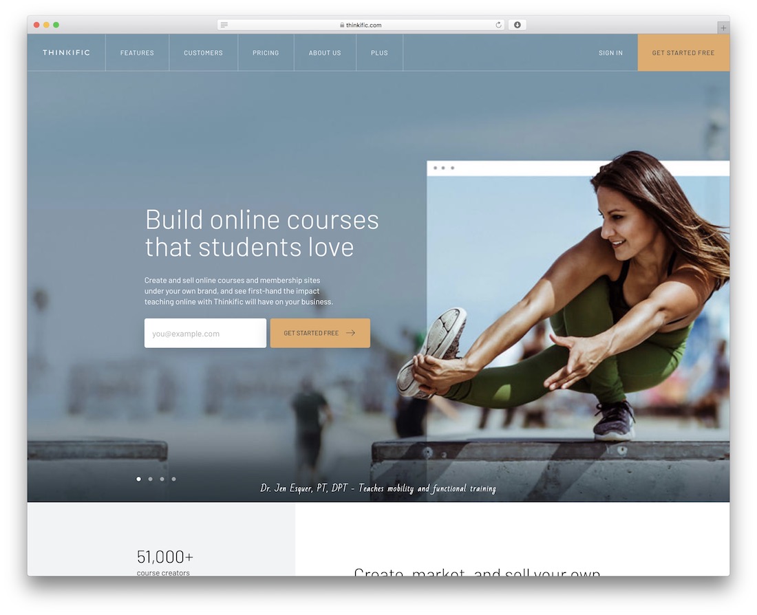 thinkific platform for selling online courses