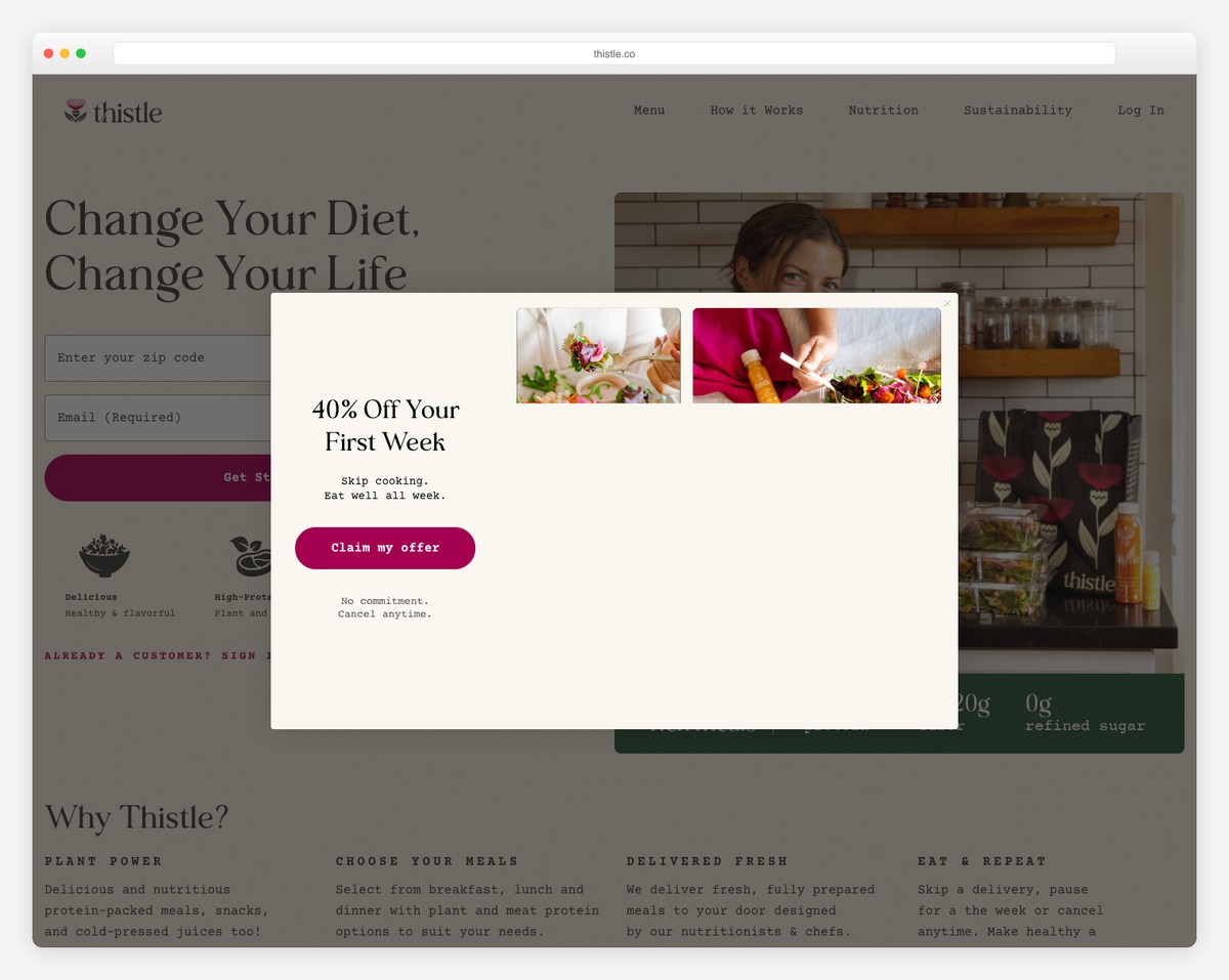 thistle website example