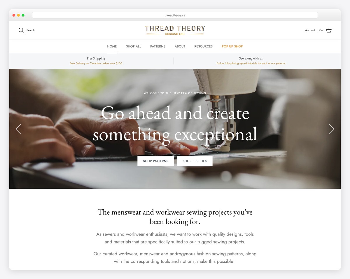 thread theory website example