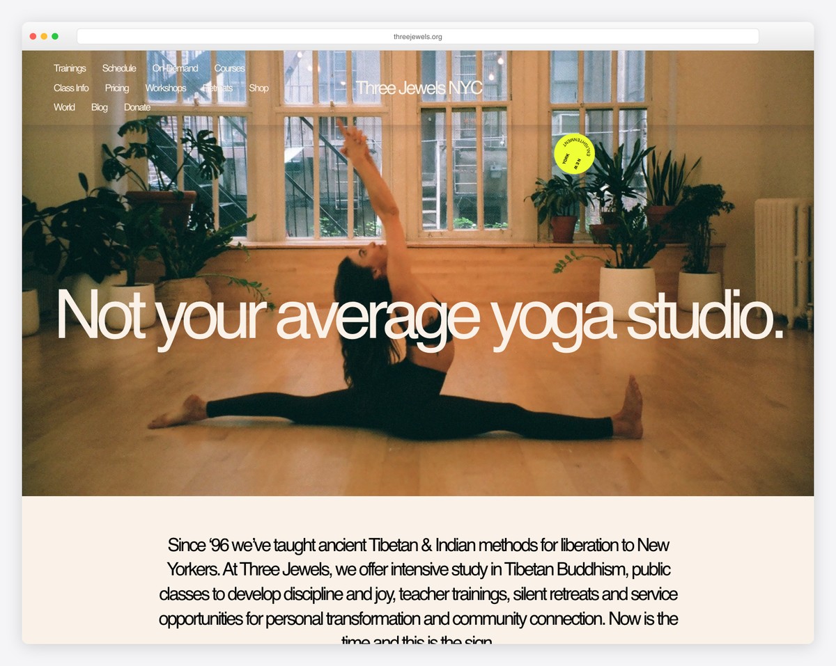 three jewels nyc yoga website